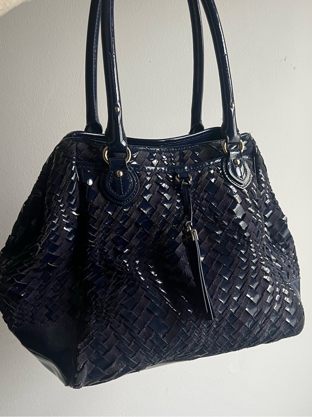 Cole Han Blue Leather Purse